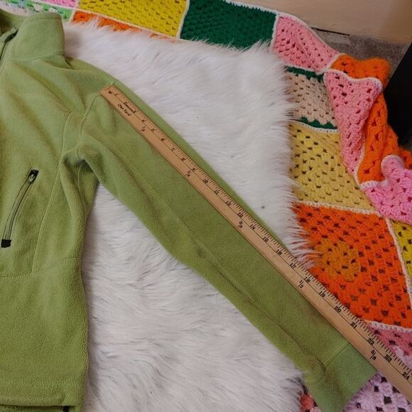 Taylor Marco Sport Green Zip Up Warm Size Medium M Full Zipper - Picture 9 of 15